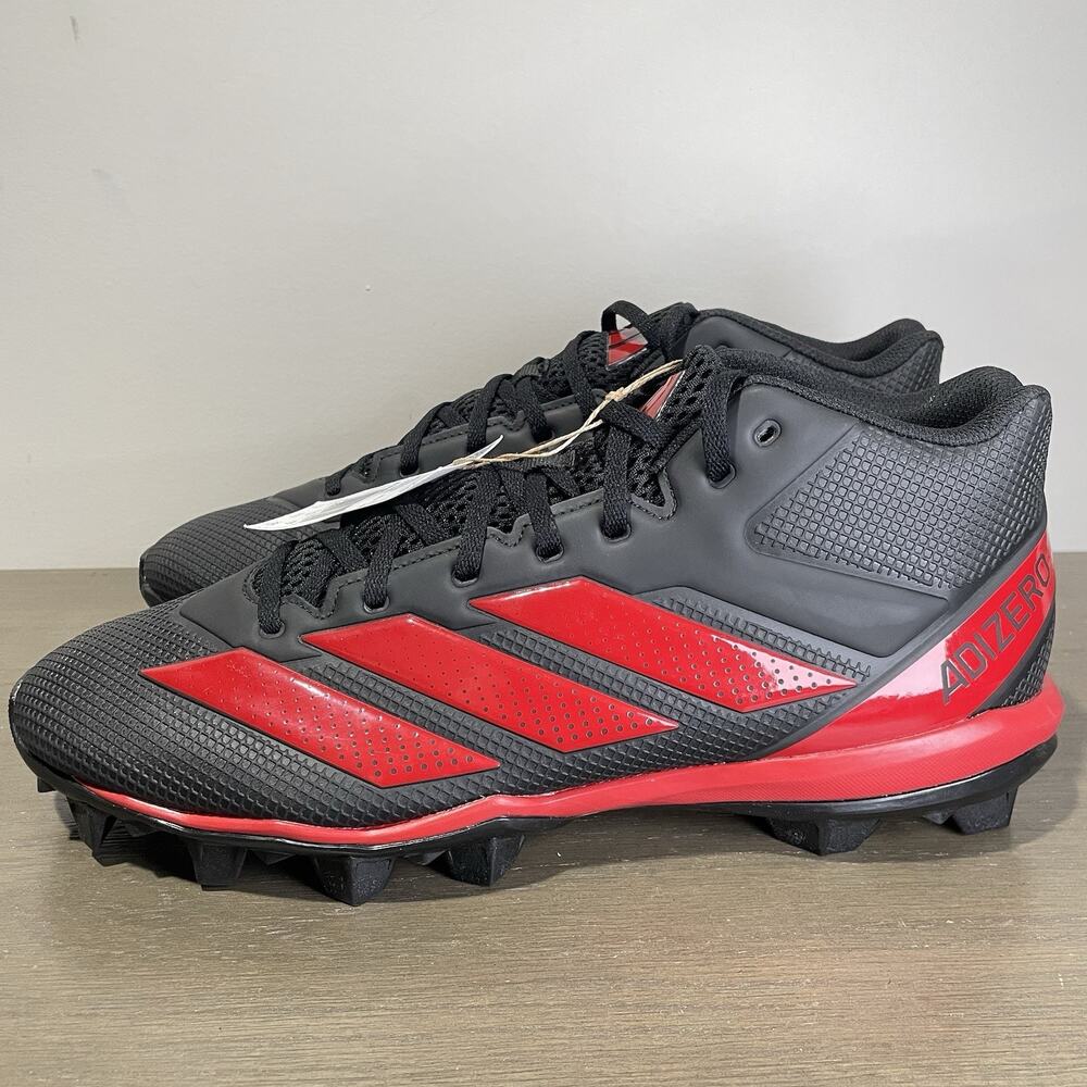 Adidas Mens Size 13 Football Cleats NEW Adizero Impact.2 MD Molded Black IE3990